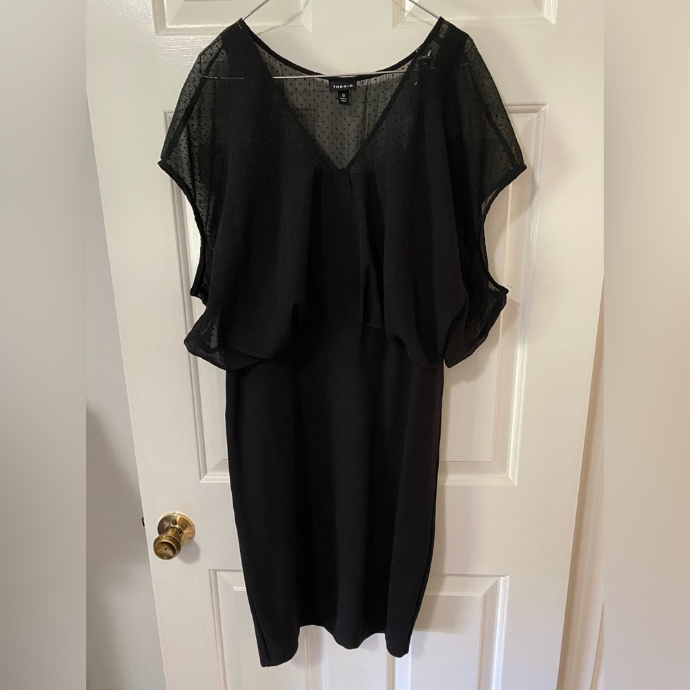 COPY - Torrid Ponte fitted dress size 0 (10-12)